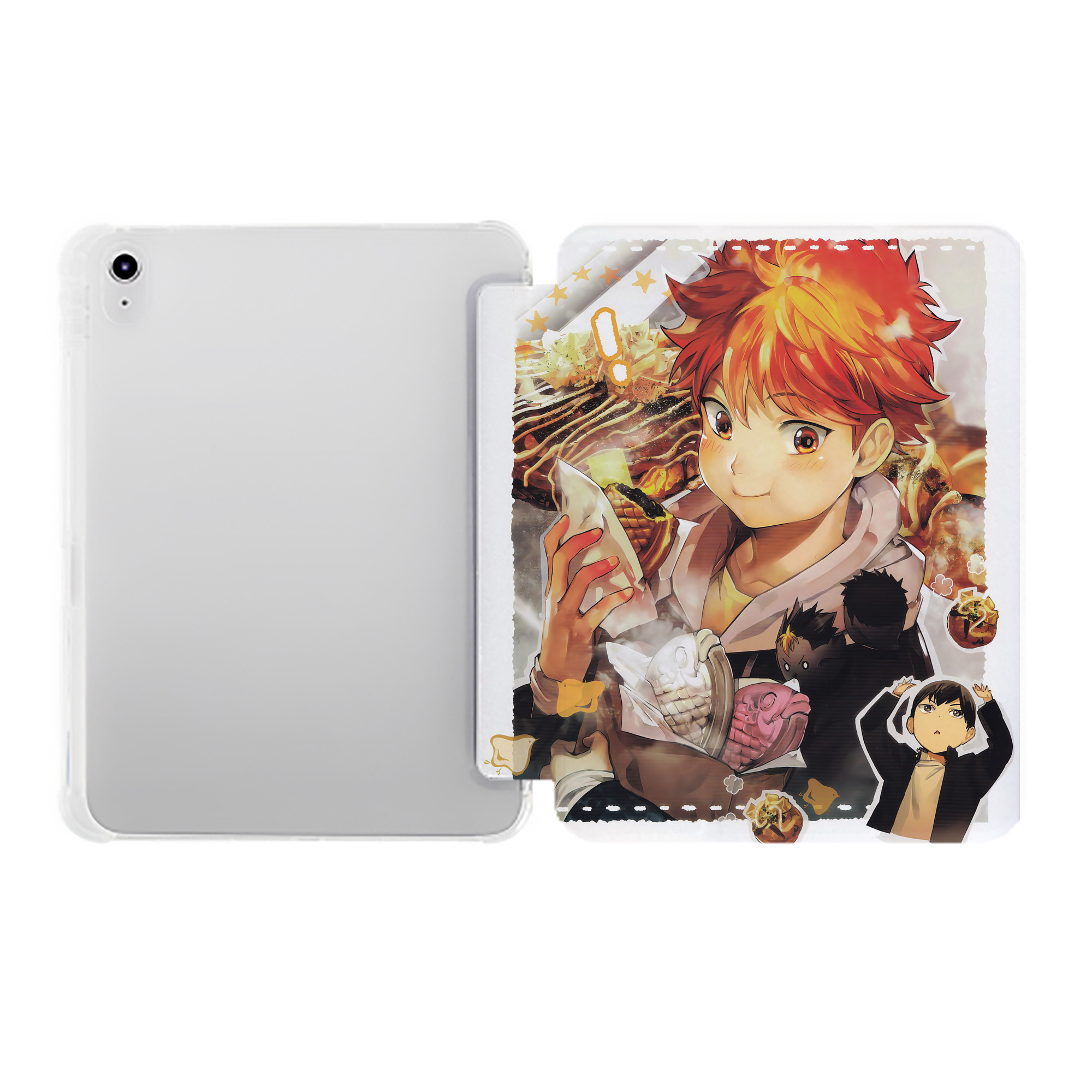 （画像用） ハイキュー!! Haikyu!! IPad ケース ペン収納付き 三つ折りスタンド PUレザー×シリコン 対応機種9.5/10.5/10.9インチ
